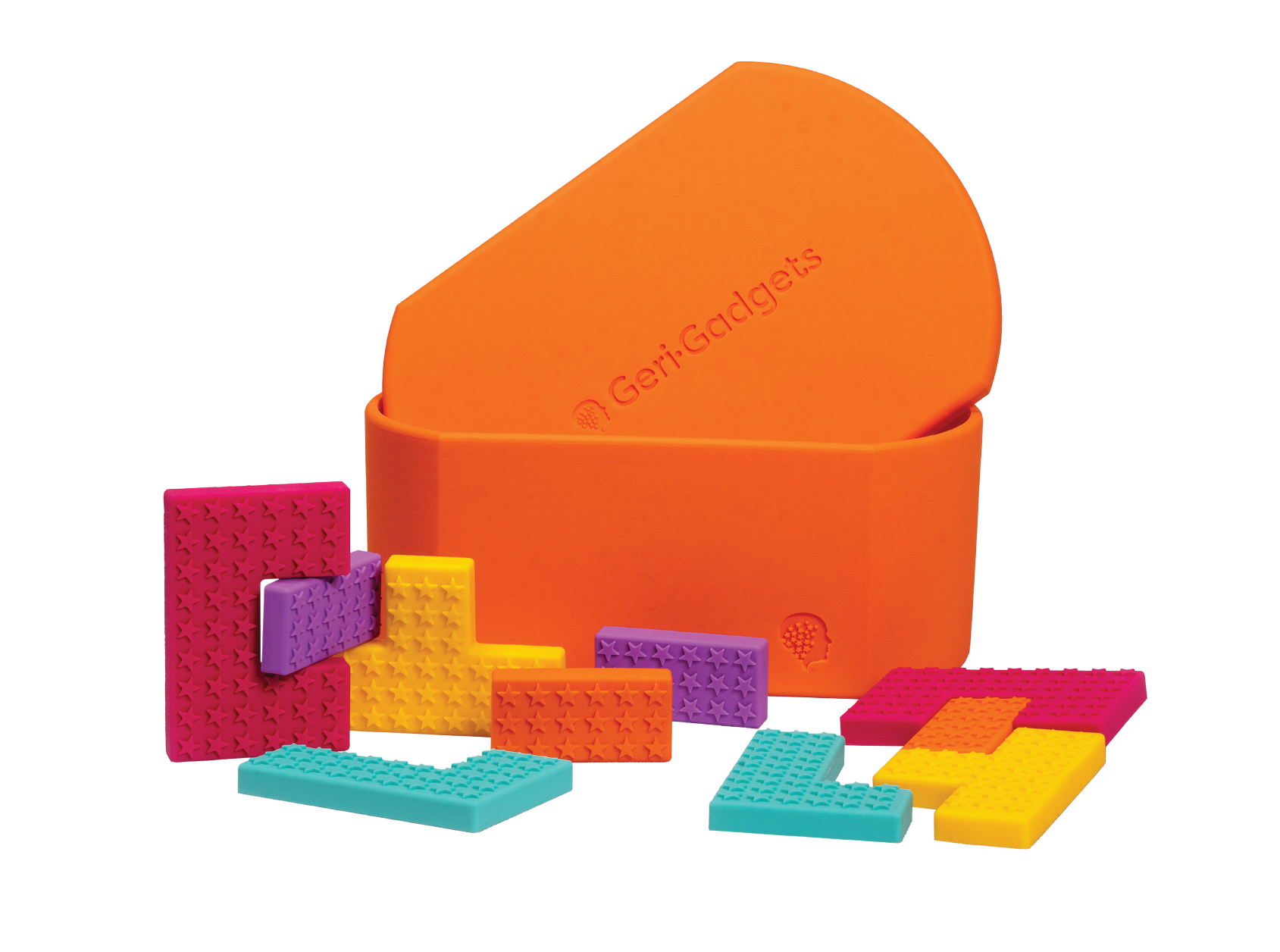 Silicone shapes for dementia sensory therapy